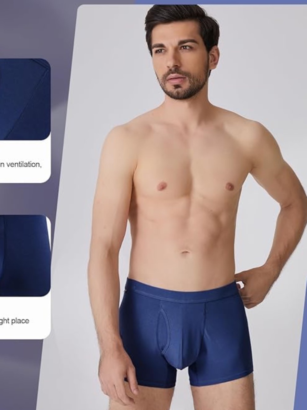 BAMBOO COOL 8 Pair NEW Mens Underwear Trunks NEW IN BOX! - Picture 2 of 7